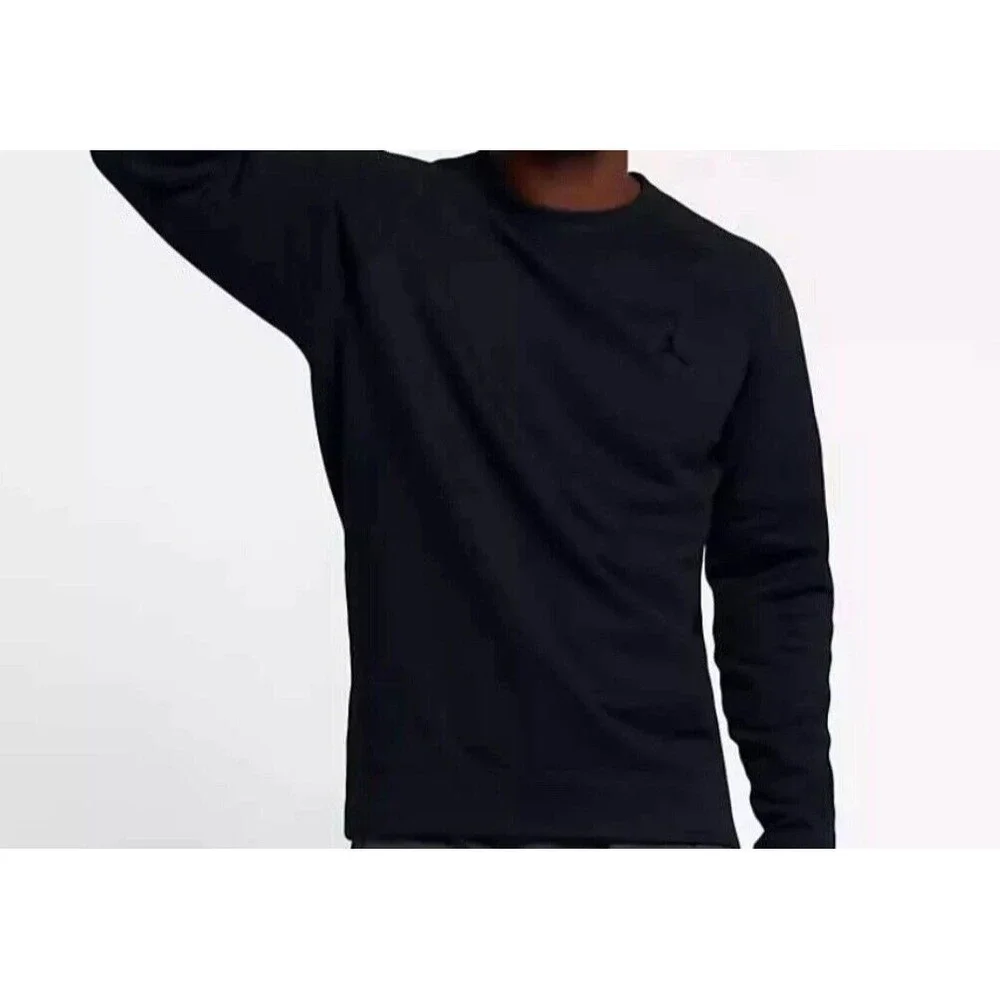NIKE AIR JORDAN WINGS CREW FLEECE BLACK/BLACK SWEATSHIRT‎ 860194-010 Men's M